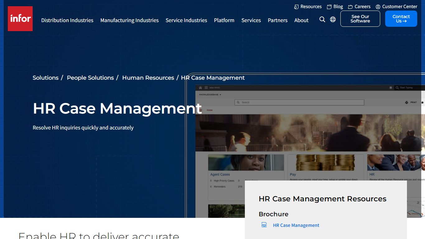 Case Management | HR service delivery software | Infor